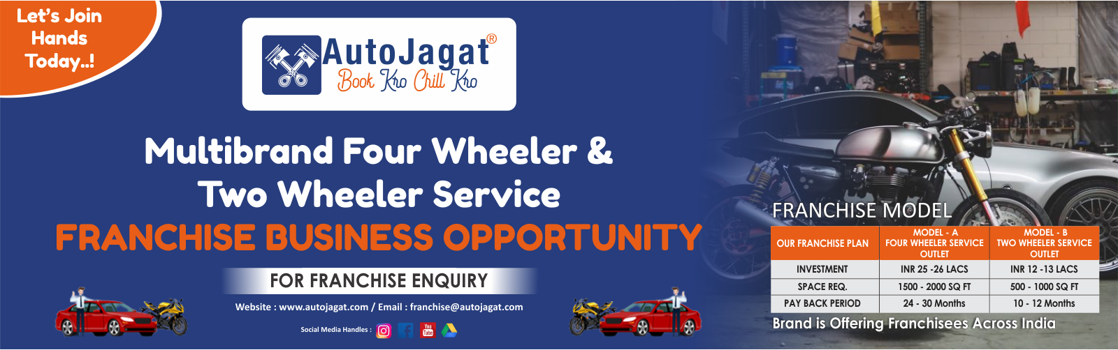 admin/uploads/brand_registration/Auto Jagat ( Multibrand Four Wheeler & Two Wheeler Service Franchise Business Opportunity )